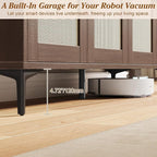 JASIWAY Buffet Cabinet with Storage, Modern Coffee Bar Cabinet Console Table - Image 7