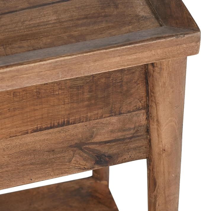 Kosas Home Ciaria Transitional Mango Wood End Table in Medium Brown - Image 7