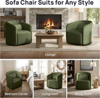 Oversized Boucle Swivel Accent Chair - Image 8