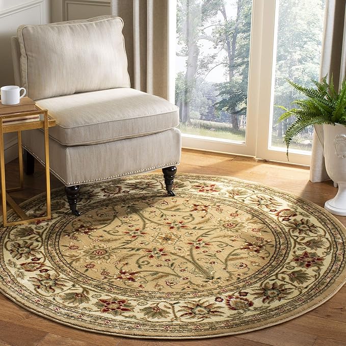 SAFAVIEH Lyndhurst Collection 10' Round Beige/Ivory LNH212D Traditional by Unknown