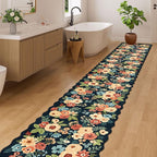 DUKINO 2x14 Hallway Runner Rug, Floral Washable Kitchen Rug, Low Pile, Soft - Image 3