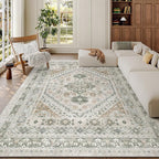 6x9 Area Rugs for Living Room, Large Washable Rug, Dining Room, Low Pile - Image 4