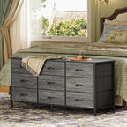 Huuger 9 Drawer Dresser for Bedroom, 47 Inch Dresser TV Stand for 50, 55 Inch TV - Image 9