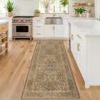 Brown 2'6" x 10' Hallway Runner Rug Non Slip - Image 3