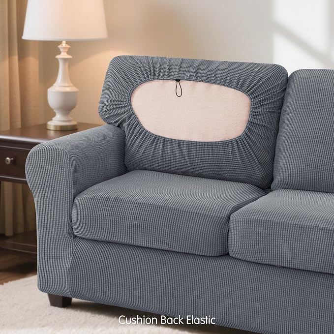 SUBRTEX 5 Pieces Stretch Sofa Slipcover Sets Couch Cover Sets Backrest Cushion - Image 7