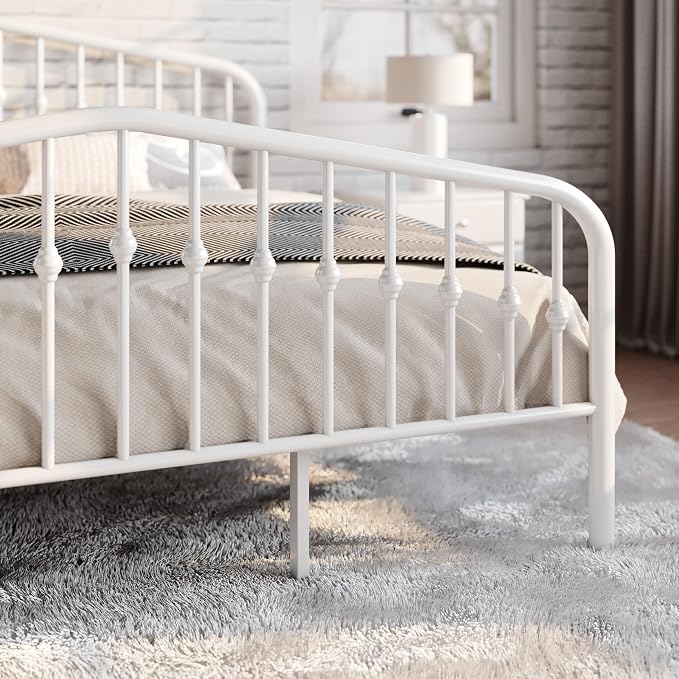 SHA CERLIN King Size Metal Platform Bed Frame - Image 7