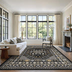 5x7 Area Rugs for Living Room, Large Washable Rug, Dining Room, Low Pile - Image 3