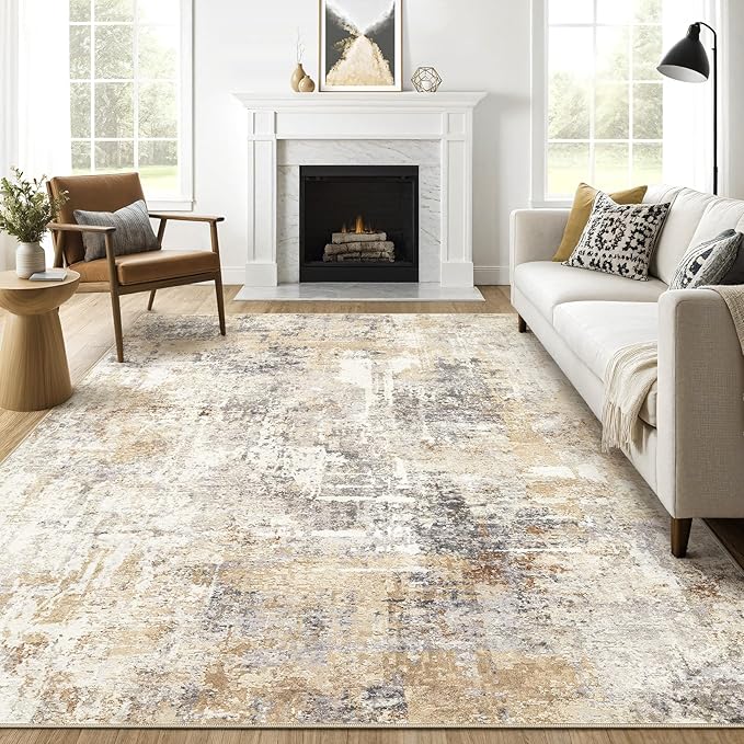 LOONGRUG 8x10 Area Rugs Washable Large Neutral Modern Living Room Rug | by LOONGRUG