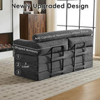 5-in-1 Convertible Sofa Bed, Corduroy Futon Couch Sleeper - Image 8