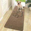 OLANLY Dog Door Mat for Muddy Paws 70x24, Paw Print Design Chenille Mud Mat | by OLANLY