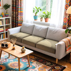 Hokway 3 Piece Individual Couch Cushion Slipcovers Stretch Reversible Cushion - Image 2