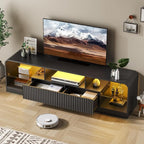 TV Stand for 60/65/70 Inch TVs, Modern Curved TV Console - Image 5
