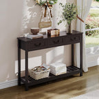 ChooChoo Console Table with 3 Drawers, Rustic Entryway Table, Narrow Long Sofa - Image 6