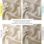 NICETOWN Linen Angora Curtains for Living Room, Grommet Privacy Assured Semi - Image 8