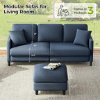 Welzona 83" Couches for Living Room, Teddy Sofa Couch - Image 3