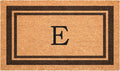 Calloway Mills 152982436E Brown Border 24" x 36" Monogram Doormat by Callowaymills