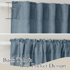 RYB HOME Sheer Curtains 102 inches, Extra Long Floor to Ceiling Curtains | Half - Image 3