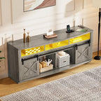 YITAHOME TV Stand for 75/80 Inch TV, Media Furniture TV Table - Image 3