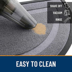 OLANLY Half Circle Front Door Mat Outside 71x23 All-Season Rubber Doormat | - Image 5