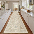 Madane Hallway Runner Rug 2'6''x14' Kitchen Runners Vintage, Soft Low Pile - Image 3