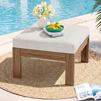 SERWALL Outdoor Ottoman with Cushions by SERWALL