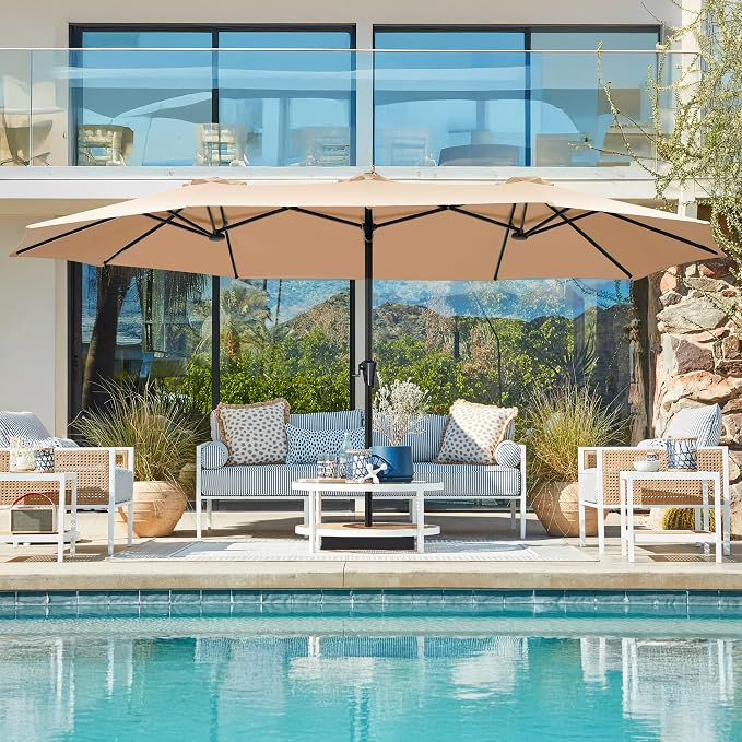 SUPERJARE 15FT Outdoor Patio Umbrella - Image 9