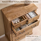 T4TREAM 48" Tall 6 Drawers Dresser Chests - Image 5