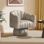 Dewhut Swivel Accent Chair, 360° Swivel Barrel Chair by FocusOnQualityFurniture