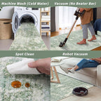 3x4 Washable Entryway Area Rug – Non-Slip Modern Abstract Small Area Rug - Image 8