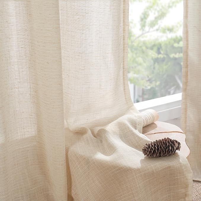 BGment Natural Linen Curtains 78 Inches Long - Image 8