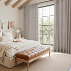 Stone Grey Linen Curtains 120 Inches Long - Image 7
