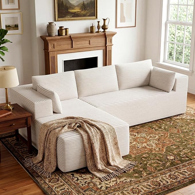 106" Cloud Sectional Boneless Couches by GRUSIGN