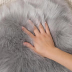 linmopm Faux Fur Sheepskin Rug, 2x3 ft | Shag Fluffy Fuzzy, High-Density Cushion - Image 5