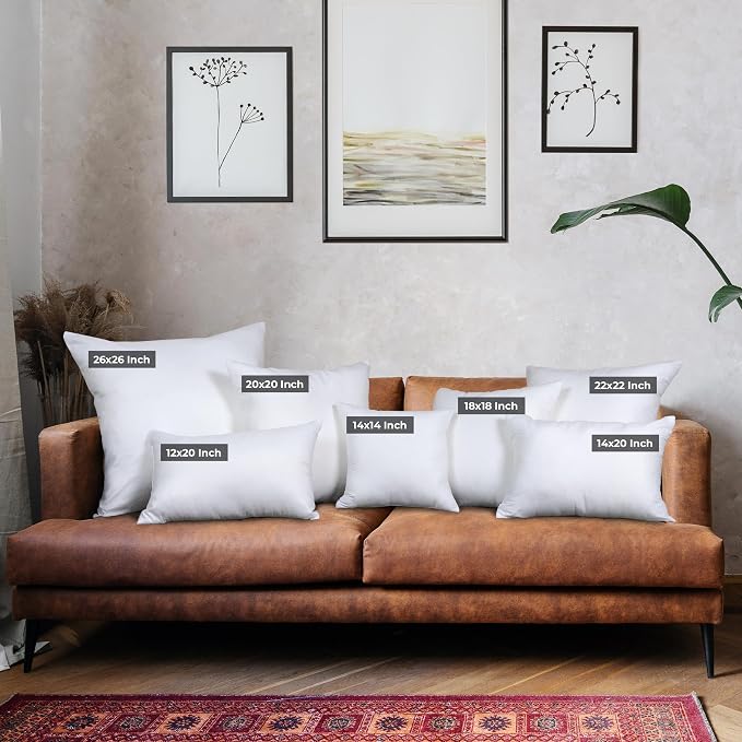 Utopia Bedding Throw Pillows, Decorative 14x14 Pillow Inserts - Image 2