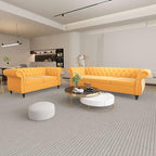 QHITTY 2 Piece Living Room Set, Sectional Chesterfield Sofa Chair Contemporary by QHITTYFurnitureLife