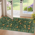 DUKINO 2x4 Rug for Entryway, Animal Washable Runner Rug for Kitchen, Low Pile by DUKINO
