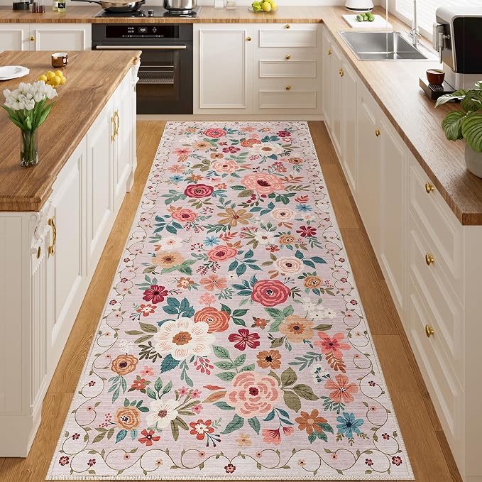 DUKINO 3x8 Kitchen Runner Rug, Washable Rug - Image 3