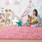 8x10 Extra Large Blush Fluffy Soft Area Rug Non-Slip - Image 6