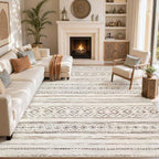 cotiled Boho 10x14 Area Rug for Living Room: Large Moroccan Washable Rug | by COTILED