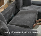 114" Sectional Couches with Pull Out Bed - Image 6