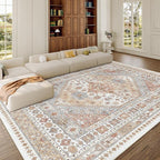 8x12 Area Rugs for Living Room, Large Washable Rug, Dining Room, Low Pile - Image 4