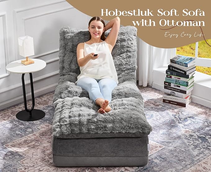 Hobestluk Sofa Couch Foam Sofa for Small Spaces Comfy Sofas - Image 3