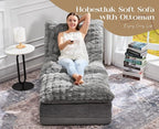Hobestluk Sofa Couch Foam Sofa for Small Spaces Comfy Sofas - Image 3