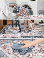 SERISSA 3x8 Washable Non Slip Boho Runner Rug - Image 3