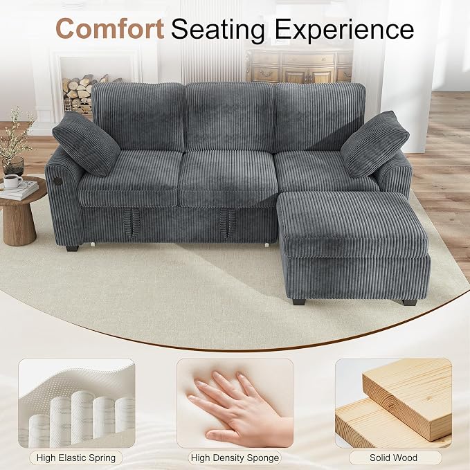Hanherry 81" Sectional Couch - Image 7