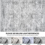 Aelenmu 10x14 Area Rugs for Living Room Washable Dining Room Grey | Modern - Image 7