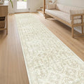 Soalmost Runner Rug 2x10 Washable Hallway Kitchen Runners Beige/Brown | by Soalmost