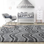 Noahas 6x9 Large Grey Fluffy Soft Area Rug Non-Slip - Image 7