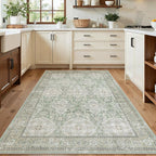 Soalmost 4x6 Area Rug for Living Room, Washable Rugs Non-Slip, Thin Foldable by Soalmost