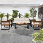 4-Pieces Outdoor Patio Sectional Sofa Set - Image 2